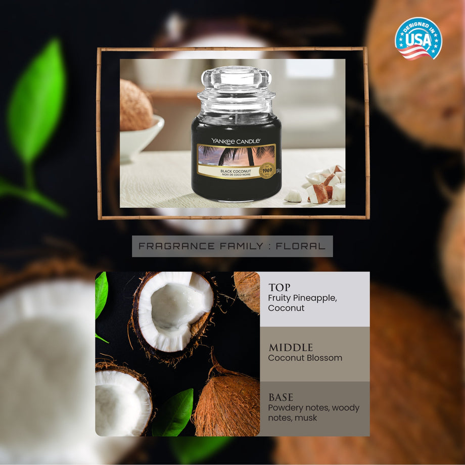 Yankee Candle Original Small Jar Black Coconut – BEAUTE LUXE